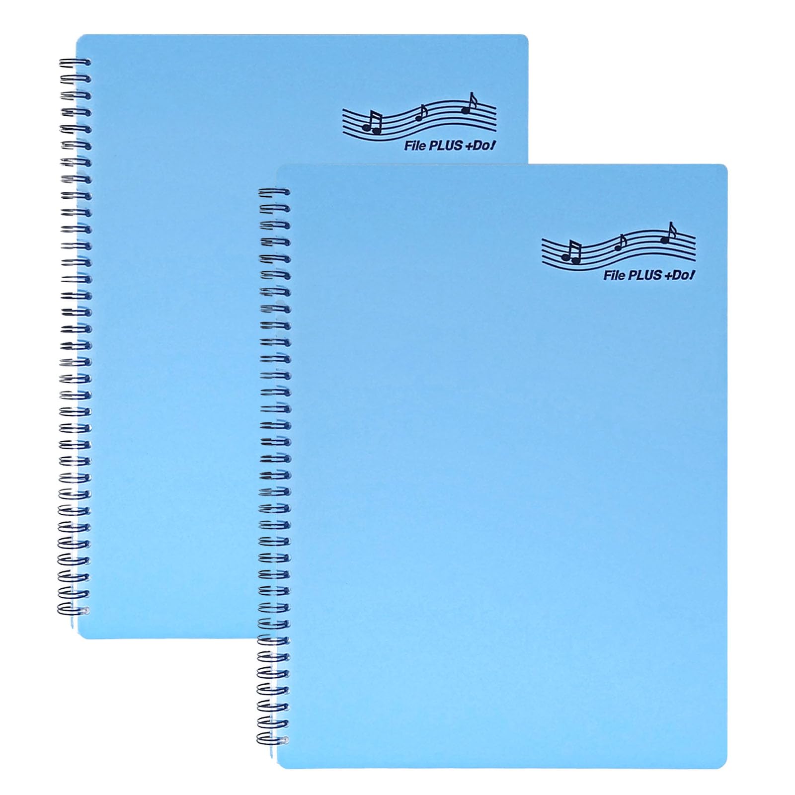 File PLUS DO 楽譜ファイル 書き込みできる バンドファイル 書き込み リングタイプ 30ポケット (スカイブルー, 2冊パック) の商品画像