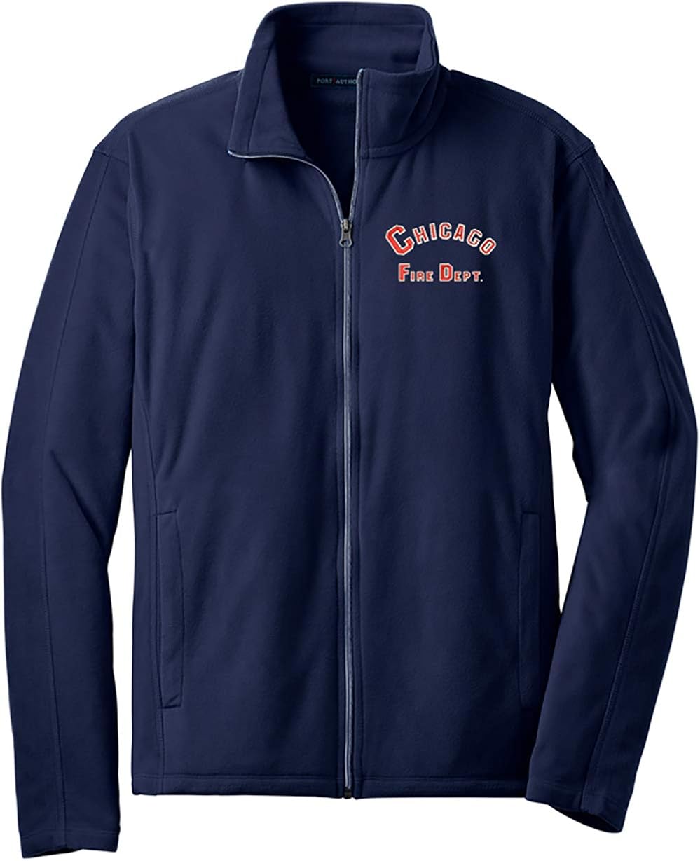Peerless jessecmault chicago fire department microfleece jacket full zip