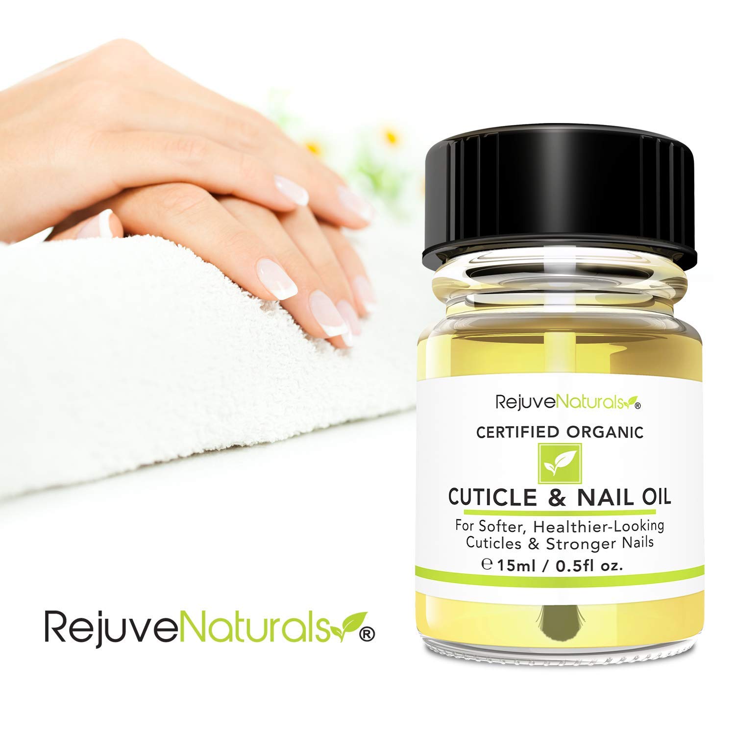 USDA Organic Cuticle Oil for Softer, Healthier Cuticles & Stronger Nails. Moisturizing & Healing Organic Jojoba, Olive, Camellia & Vitamin E Oils. For Peeling Cuticles, Splitting Nails & Cracked Skin.: Beauty