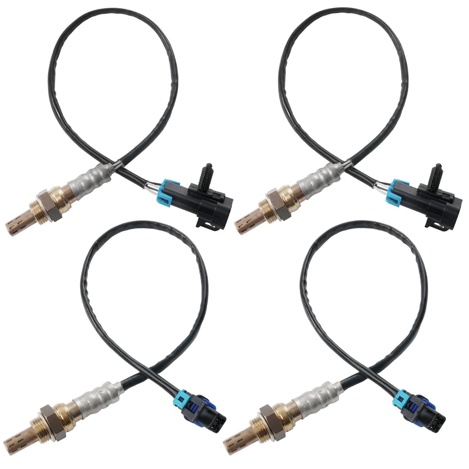 Photo 1 of 4PCS Oxygen Sensor Upstream Downstream O2 Sensor Compatible with 2006-2007 Chevy Avalanche Silverado Suburban 1500 Tahoe, GMC Yukon Yukon XL Sierra 1500, Cadillac Escalade Replace 234-4018 234-4337