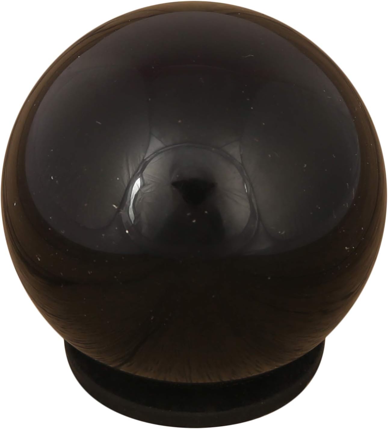 CRAFTSTRIBE Black Tourmaline Sphere Stone Ball with Ring Stand Aura Balancing Crystal