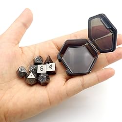Haxtec Mini Dice Set Small 10mm Metal DND Dice Set