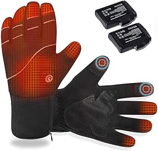 Amazon.com: Heated Gloves for Men Women, Electric Rechargeable Battery