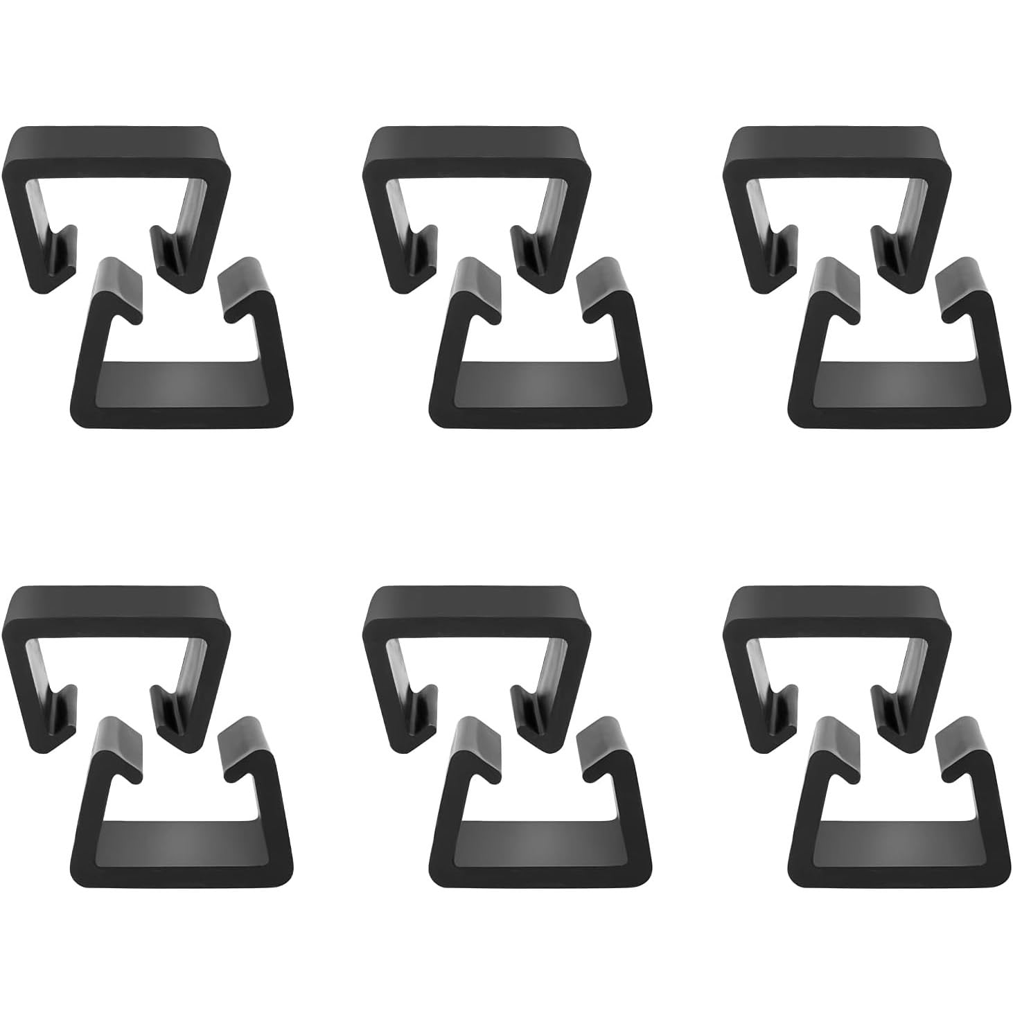 Dadabig 12 PCS Garden Furniture Clips, Furniture Alignment Clips Patio Rattan Furniture Clips Plastic Sofa Fasteners Clip Sectional Connector for Rattan Chairs Garden Sofa Furniture