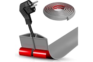 DBHXXMB-HH Floor Cord Cover Self Adhesive Cord Hider,10FT Cable Management, Extension Strip Protector for Wires, Prevent Cable Trips for Offices, Gyms, Exhibitions Cavity:0.39"(W) x 0.27"(H) Gray
