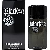 Black XS by Paco Rabanne for Men 3.4 oz Eau de Toilette Spray (Tall Bottle)