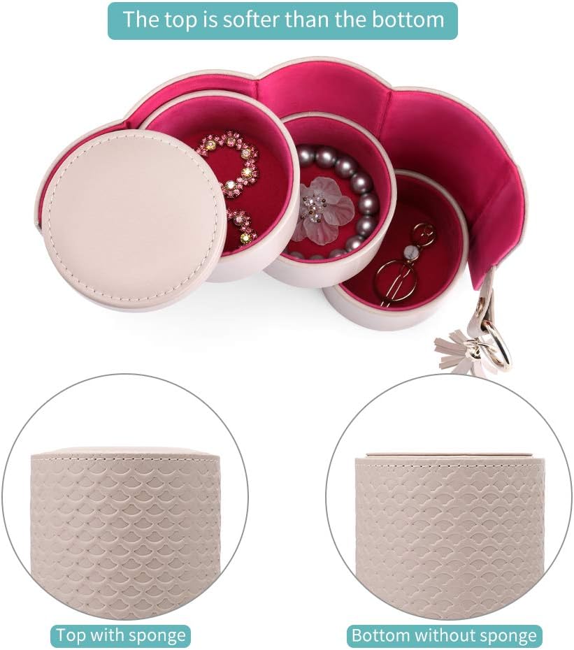 Vlando Viaggio Small Jewelry Case, Travel Accessory Storage Box: Home & Kitchen