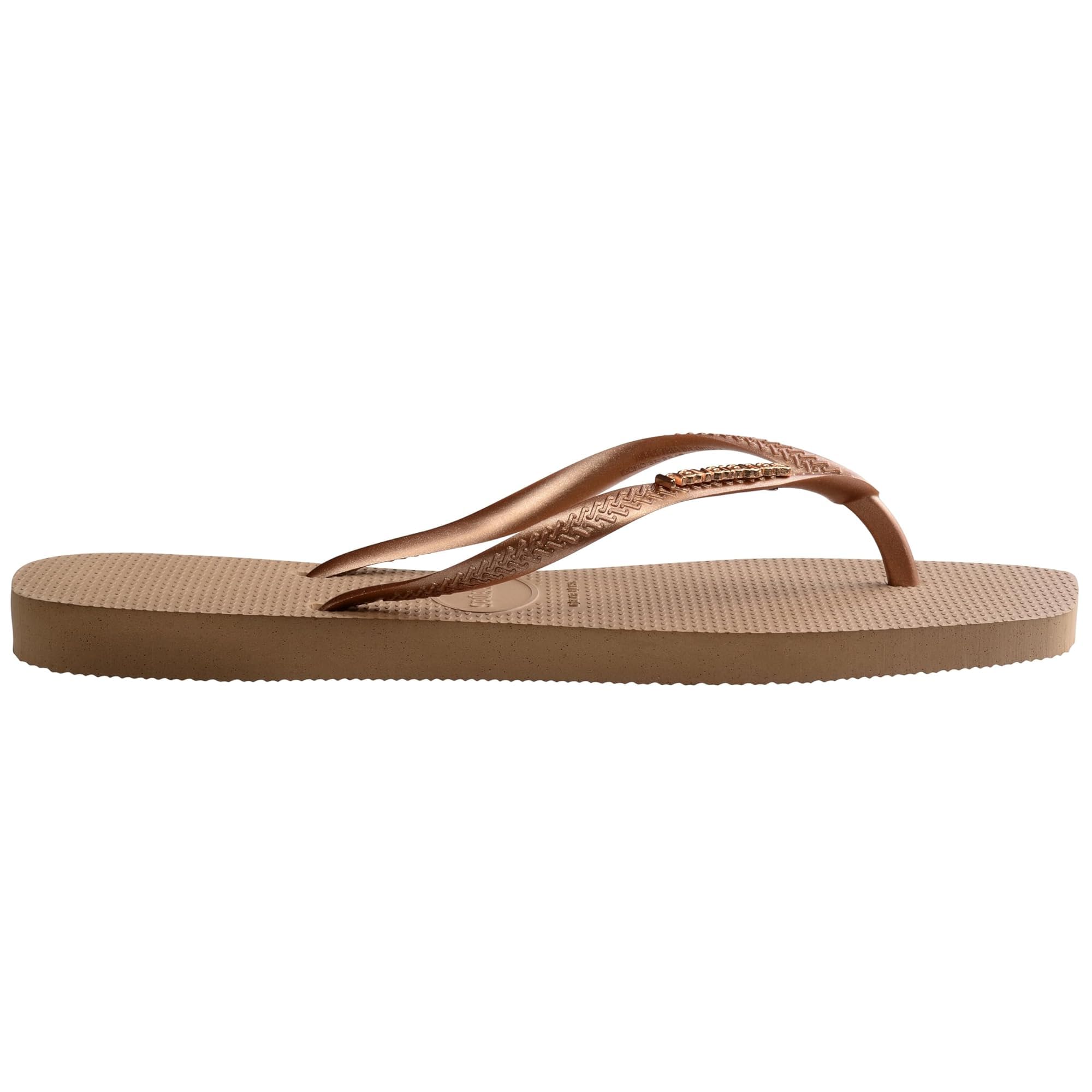 Havaianas Women's Slim Square Logo Pop Up Flip Flops