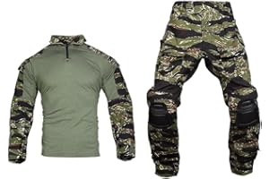 EMERSONGEAR Gen3 Uniform,Military Painball Suit,Army Airsoft Combat BDU Pants Shirts with Knee Pads