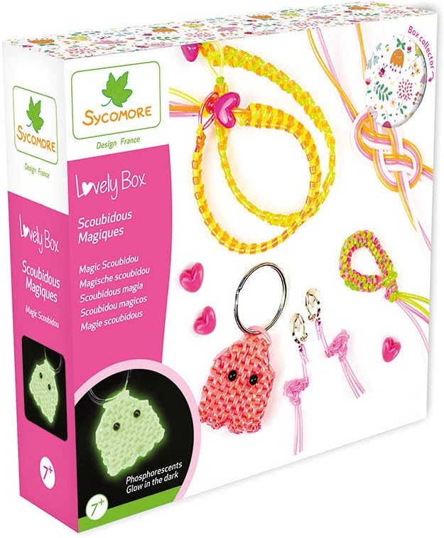 Coffret Bijoux Pâte Qui Durcit À L'air Lovely Box Pink Purple 16.5x17.5x4 Cm Sycomore à Prix