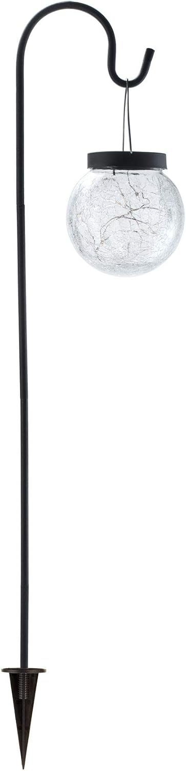 Pauleen 48056 Sunshine Pearl Solar Ground Spike Glass Ball for Outdoor Balcony or Garden 0.006 W Glass Black - Image 3