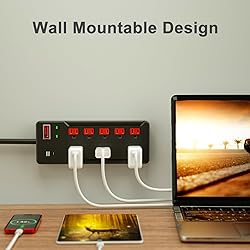 ETL Listed Power Strip Surge Protector, 8 Outlets