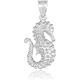 Claddagh Gold 925 Sterling Silver Seahorse Pendant