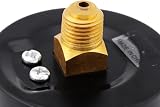 Hilitand Hydraulic Oil Pressure Gauge 0-6 Bar 1/4 NPT Metal Case High Precision view 6