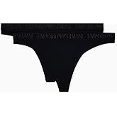 Emporio Armani womens Iconic Microfiber 2 Pack Thong