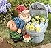 Collections Etc Motion Sensored Farting Noise Gnome Hand-Painted Planter
