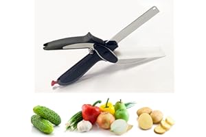 Cutting Board Scissor,Kitchen Food Scissors,2 in 1 Smart Cutter Food Cutter Choppers Meat Scissors Kitchen Shears for Vegetab