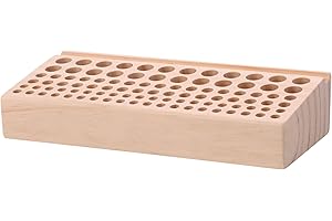 46/98 Holes Leather Craft Tool Holder, Professional Wooden Leathercraft Tool Rack Stand Organizer for Making Punch Tools Orga