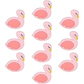 WEWAYSMILE 10 Piece Animal Silicone Beads Cute DIY Bulk Used for to Make Various Handicrafts, Beaded Pen, Phone Straps, Bag Pendants Etc (Flamingo) (JX703A-FBA)