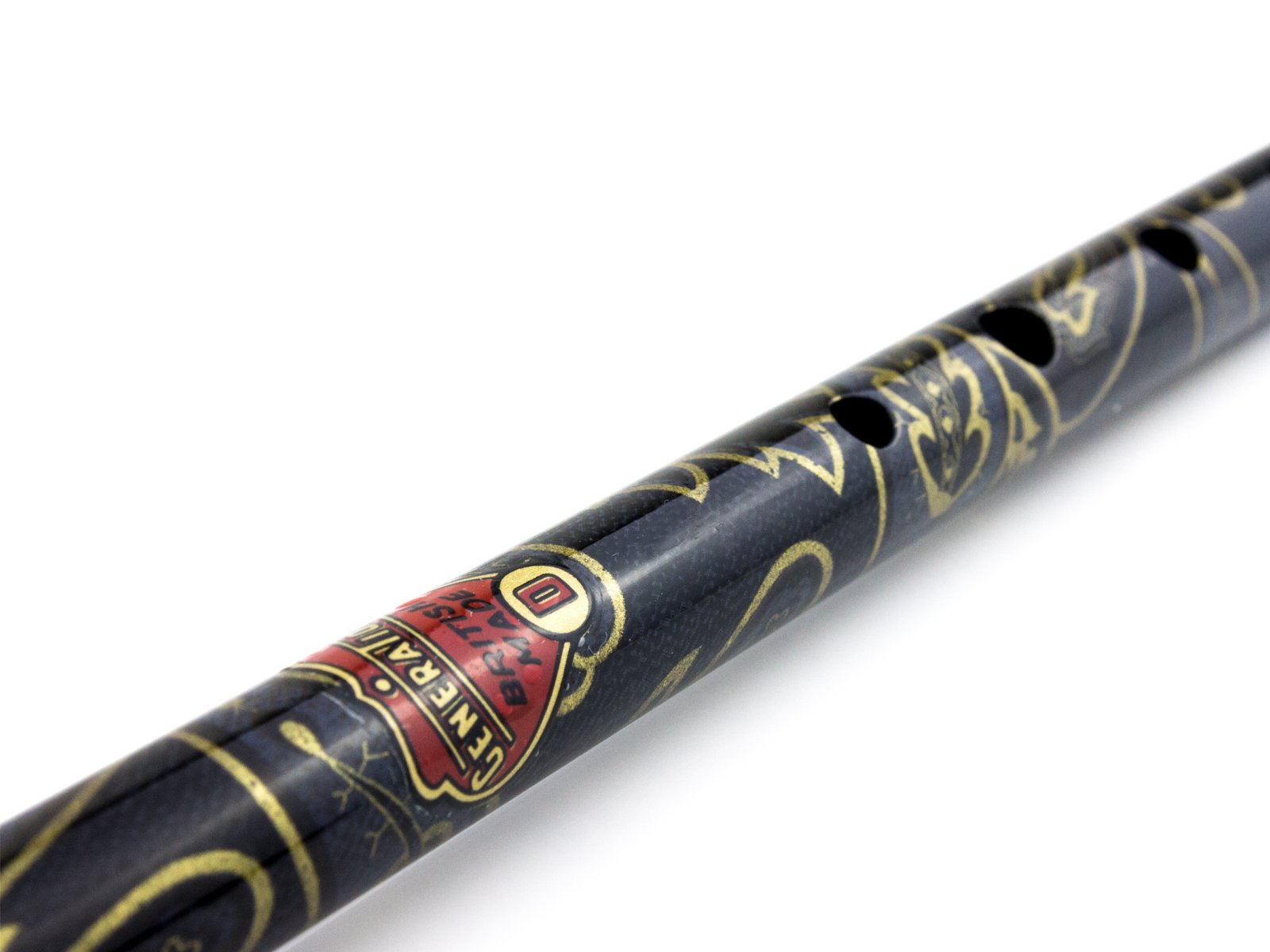 Generation 700518 Boho Model Designer English Tin Penny Whistle in D Gift Pack (Paisley Black)