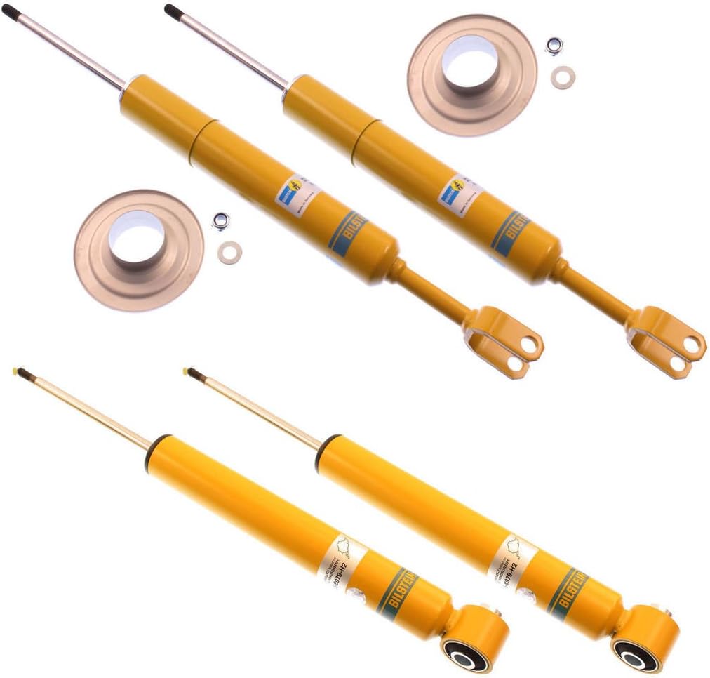 NEW BILSTEIN FRONT & REAR SHOCKS FOR 02-09 AUDI A4, INCLUDING BASE QUATTRO AVANT CABRIOLET, B6 46MM GAS PRESSURE SHOCK ABSORBERS, 2002 2003 2004 2005 2006 2007 2008 2009
