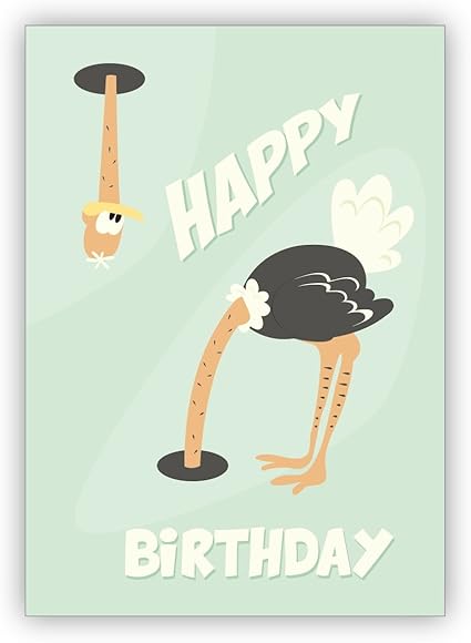 Lustige Annees 60 Humour Carte D Anniversaire Avec Oiseaux Bouquet Happy Birthday 10 Grusskarten Amazon Fr Fournitures De Bureau