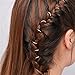 RoseSummer 20pcs Women Fashion Hip-Hop Braid Sliver Ring Hair Clip Pin Accessory DIY