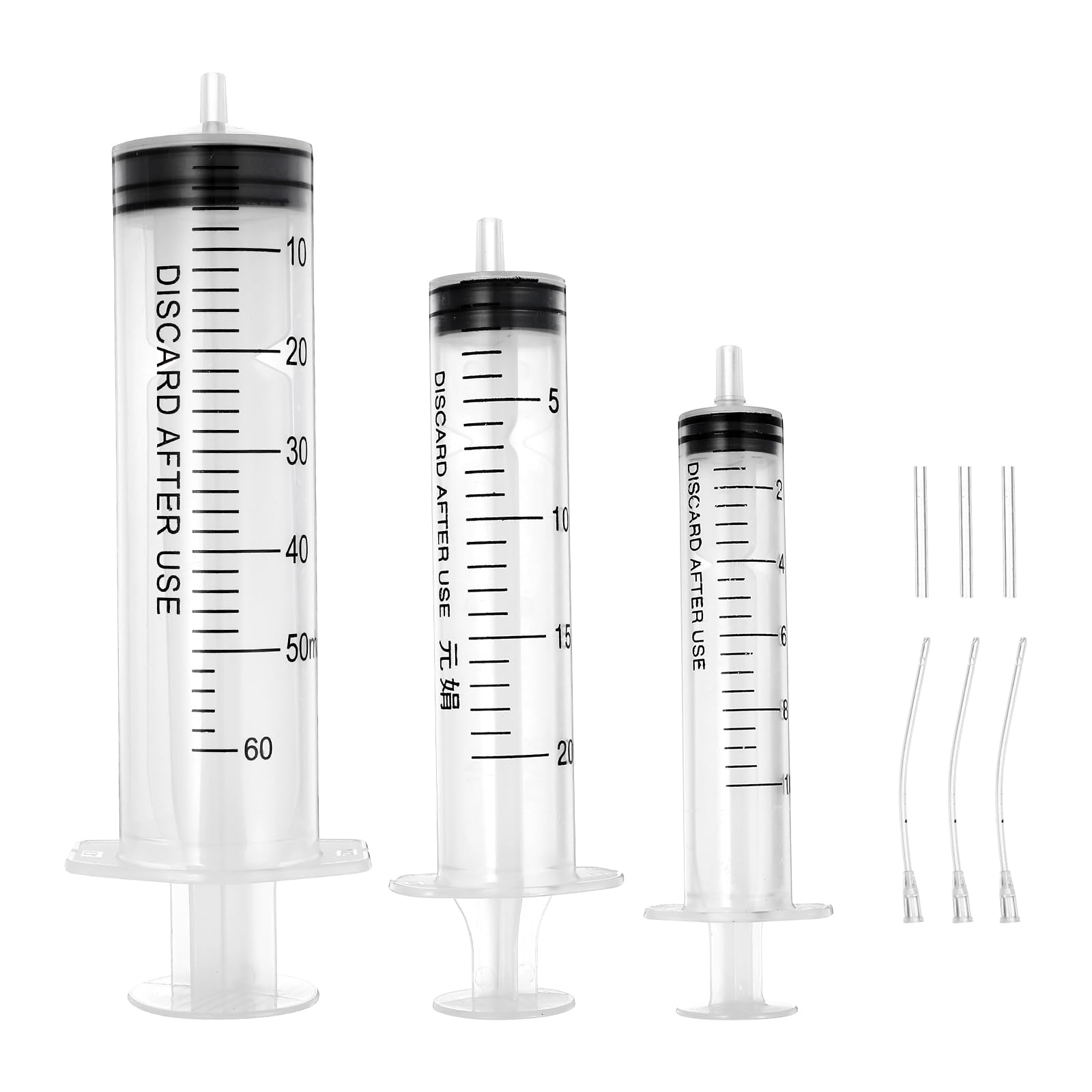 VILLCASE Bird Feeder Set with Syringe and Measuring Tube 7.9 Inch Hand-Feeding Tool for Parrots Baby Birds Turtles and Snakes