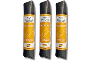 3 Pack Salchichon Salami Don José Spanish-Style Cured Dry Sausage, 3 x 225g