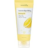 SECRETKEY Lemon Sparkling Peeling Gel 5.07 fl. oz (150 ml), Deep Cleansing, Exfoliation, AHA BHA, Low Irritation for Sensitive Skin, Vitamin C and Refreshing Carbonated Water Synergy