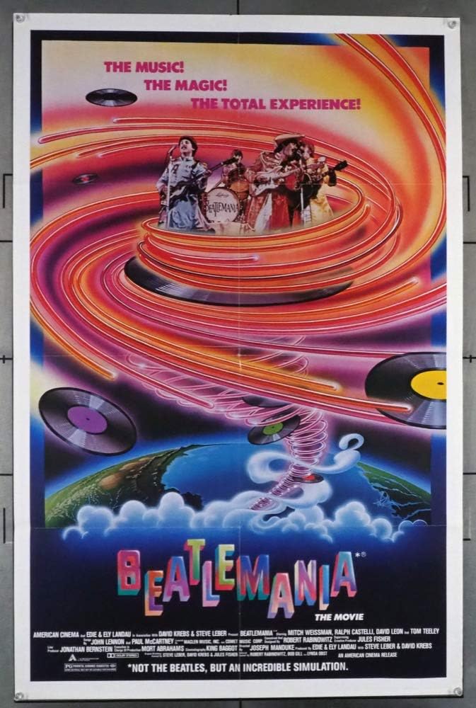 Beatlemania (1981) One U.S. One Sheet Poster 27x41 MITCH WEISSMAN RALPH