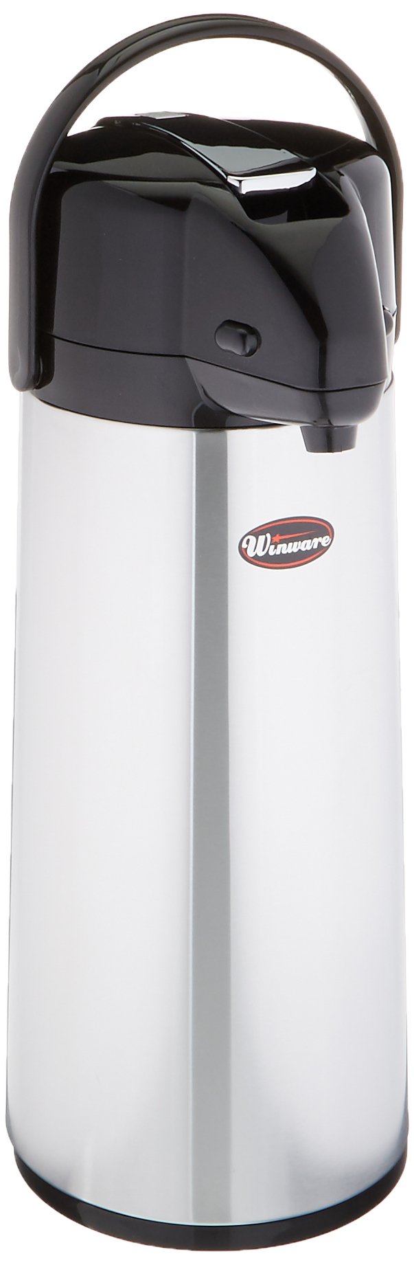 Photo 1 of Winco Glass Lined Airpot, 2.5-Liter, Lever Top