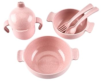 LINAG Bebé Platos Tazón Plato Taza Compartimentos Comida Cuchara ...