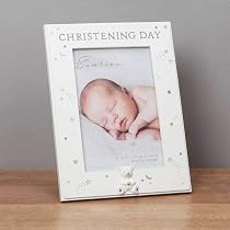 Widdop & Co. Bambino Tirelire en résine blanche 12 x 11 x 9 cm – Ours en peluche avec étoiles en cristal – Cadeau de naissance pour baptême ou fête prénatale