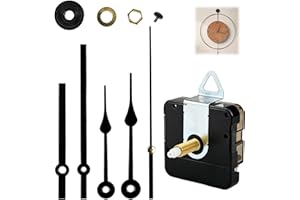 Clock Mechanism Kit, Movement Clock Mechanism Replacement Repair Tools, Silent Sweep Custom Quartz Wall Clocks Motor with 2 P