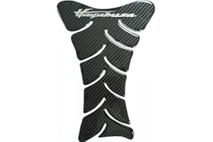 Lorick 9.8 inches Real Carbon Fiber Reflective Sticker Vinyl Decal Emblem Protection Gas Tank Pad Compatible with Suzuki GSX-R 1300 Hayabusa
