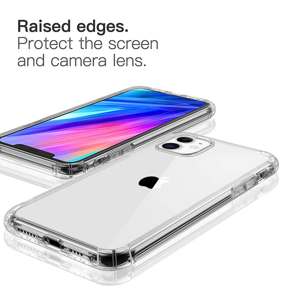 Tukcherry Custodia iPhone 11, Trasparente TPU Morbido Silicone iPhone 11 Bumper Cover [Anti-Graffio] [Antiurto] Custodia Trasparente Protettiva Case per iPhone 11-6.1 Pollici