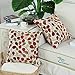 CaliTime Fall Throw Pillow Covers Luxury Chenille Cute Leaves Decorative Cushion Case Shell for Couch Sofa Home 18 X 18 Inches Ecru Red