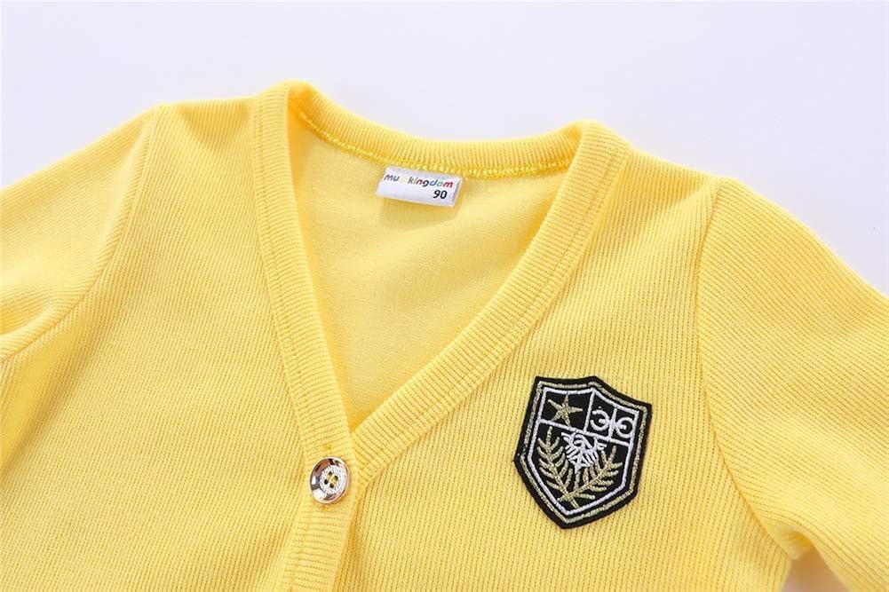 Mud Kingdom Little Boys Cute Cardigan Jacket Embroidered Casual: Clothing