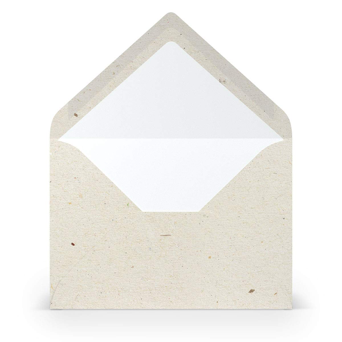 PAPERADO 75 envelopes DIN B6 Terra Vanilla Cream Beige 100 g/m² envelope without window 17.8 x 12.5 cm envelopes with wet glue pointed flap