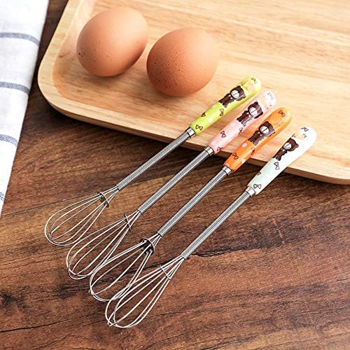 Stainless Steel Manual Egg Beater Household Ceramic Handle Type Egg Beater