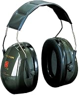 3M Peltor Optime II Earmuffs H520A-407-GQ Green 31 dB Headband view 1