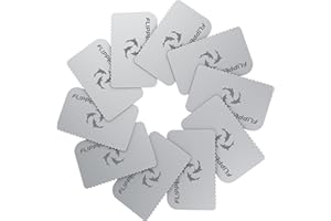 FL!PPER Flipper Platinum Aquarium Scraper Replacement Blades for Fish Tank Cleaning Kits– Replacement Blades for Glass Tanks & Acrylic Tanks – Aquarium Cleaner Blades with Serrated Edge, 10 Pack