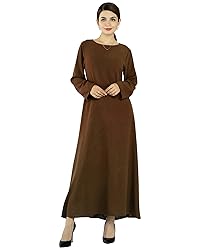 Zofocy Solid Color Women Abaya Modest Muslim Prayer