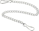 sourcing map 9.84" Hanging Chains with Clips, Stainless Steel, Pack of 4 view 1