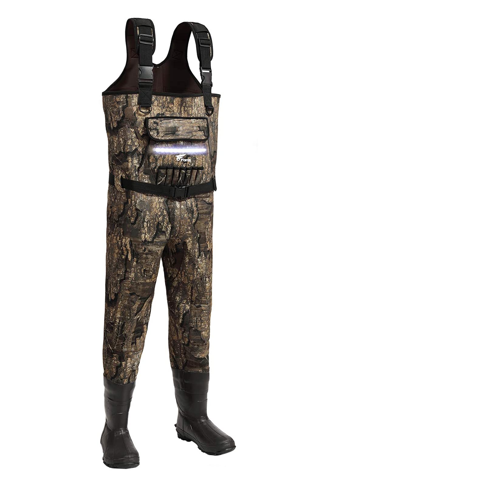 Photo 1 of 8 Fans Chest Waders,Hunting Waders for Men with 600G Insulated,Waterproof Neoprene Bootfoot Wader for Turkey Hunting & Fishing Size 14