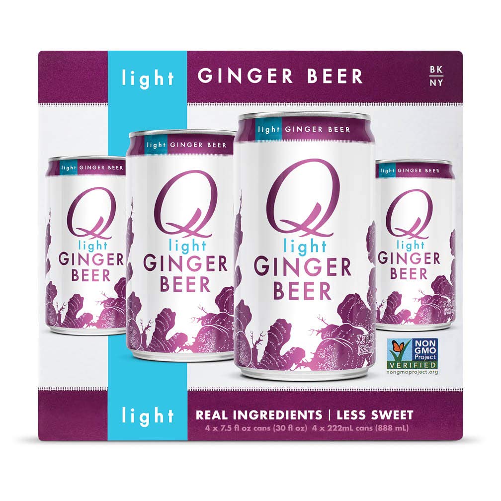 Q Mixers, Q Tonic Spectacular Light Tonic Water, Premium Mixer, 7.5 Fl Oz Slim Can