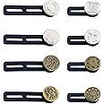 TORMEN No-Sew Button Extenders for Pants, Adjustable Waist Extender for Jeans, Comfortable Invisible Waistband for Women and 