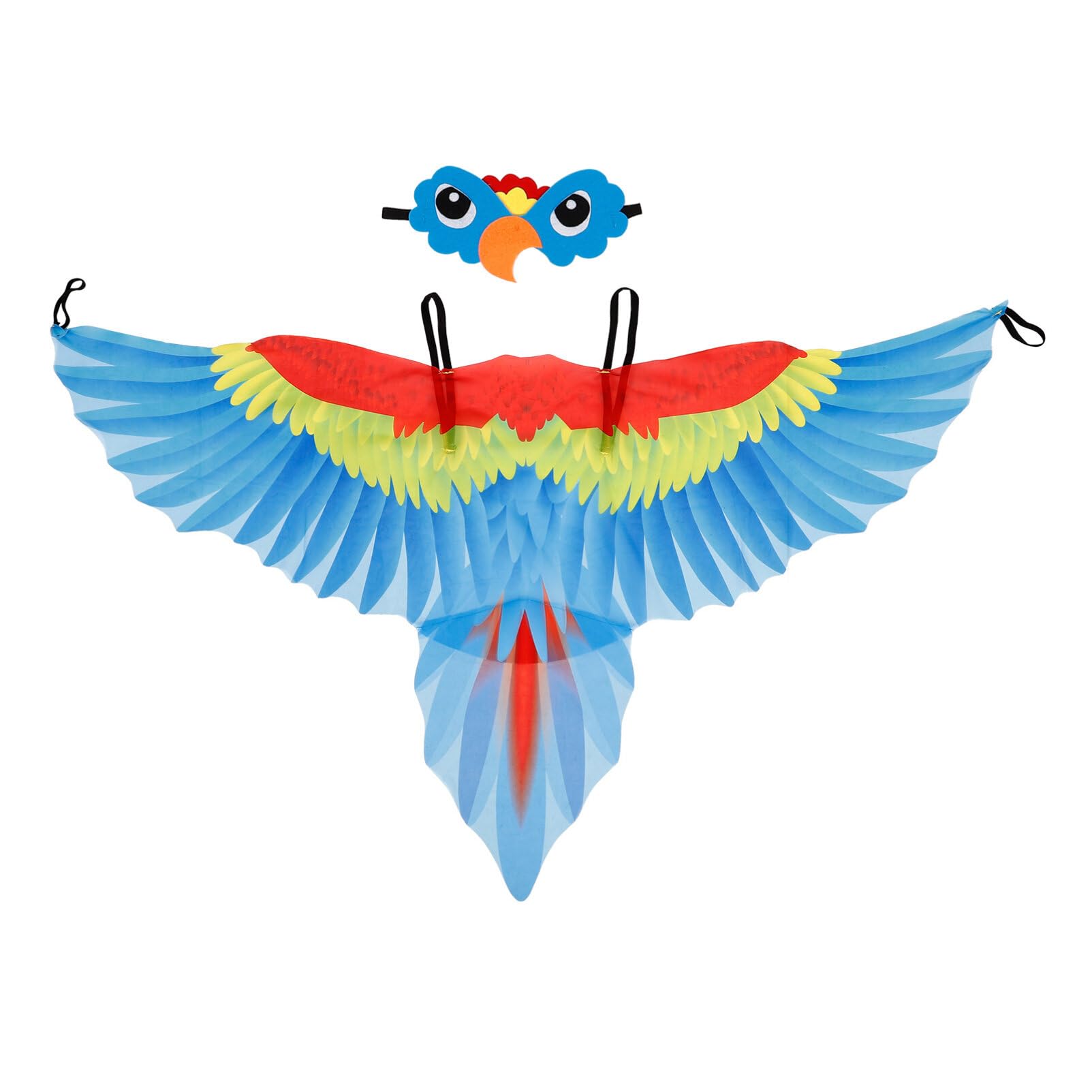 Holibanna Bird Wings Costume Fancy Owl Wing Cloak Set Dress-up Outfit Accessory Parrot Cosplay Cloak Shawl Animal Role Play Cape for Carnival Easter Party Favor