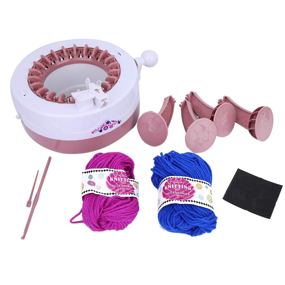 Knitting Machine, 22 Needles Mini Round Weaving Loom Double Mode Hand Woven Knit Loom Machine Kit DIY Weaving Toy Tool for Adults and Kids